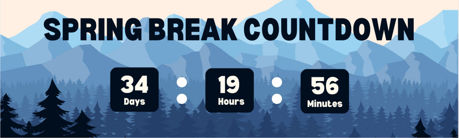 Spring Break Countdown Spring Break Countdown